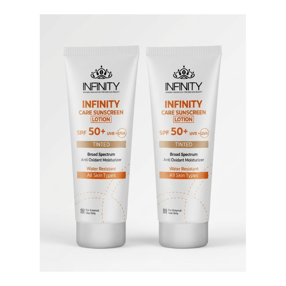 صورة لوشن واقي الشمس الملون إنفينيتي كير SPF50+ – 60 مل (عرض 1+1)